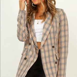 Chic Plaid Blazer